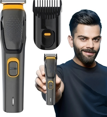 FABUNIK 509A Professional Trimmer For Men,Body Trimmer For Men Trimmer 120 min  Runtime 12 Length Settings(Black, Yellow)
