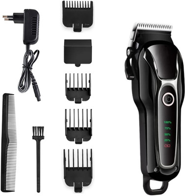 Crostal Professional Cordless Rechargeable Hair Clipper Trimmer For Pets Trimmer 150 min  Runtime 4 Length Settings(Black, Multicolor)