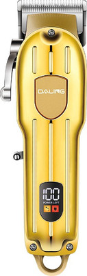 DALING Digital Display Professional Cordless Hair Clippers Trimmer 180 min  Runtime 5 Length Settings(Gold)