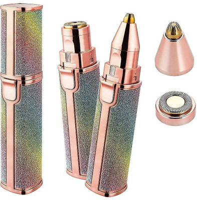 KAAI Hair Removal Electric Trimmer and upper lips epilator. Face, Nose hair remover Trimmer 60 min  Runtime 2 Length Settings(Multicolor)