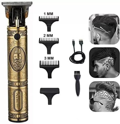 UZAN golden trimmer, model MP 98, T-Blade Hair Edgers Clippers, Trimmer 120 min  Runtime 4 Length Settings(Gold)