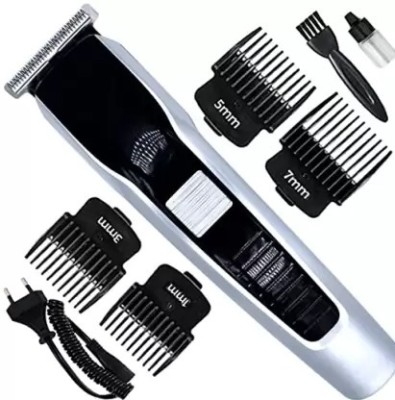 RACCOON HTC AT-538 Professional Rechargeable Hair Clipper and Trimmer for Men & Women  Shaver For Men, Women(Silver, Black)