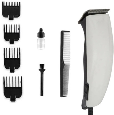 corstal Heavy Duty Corded Hair Clipper-Trimmer for men Trimmer 0 min  Runtime 0 Length Settings(White)