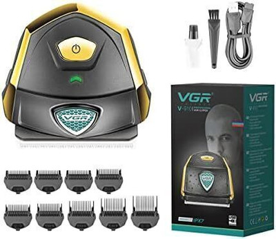 VGR V-910 Fully Waterproof Trimmer 60 min  Runtime 9 Length Settings(Black, Gold)