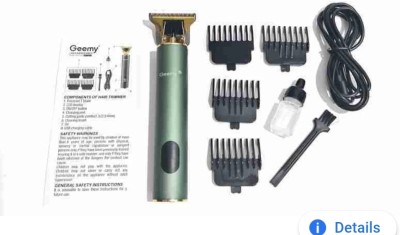 Geemy Hair trimmer professional gm 6672 LED display indigreter degain Trimmer 120 min  Runtime 4 Length Settings(Green)