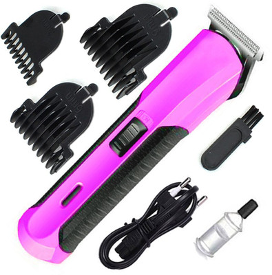 Crostal New Professional Rechargeable trimmer Shaver for men Fully Waterproof Trimmer 60 min  Runtime 3 Length Settings(Pink, Blue, Beige)