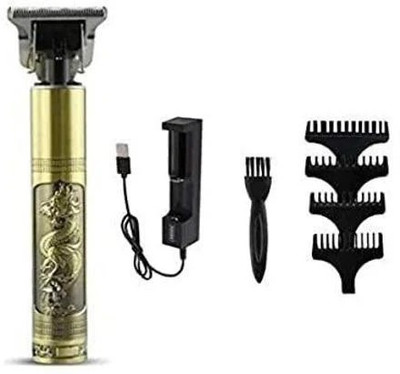 BuzzBeast Dragon Design Electric Trimmer Men | Trimmer Blade | Painless Hair Remover 160 Trimmer 120 min  Runtime 4 Length Settings(Gold)