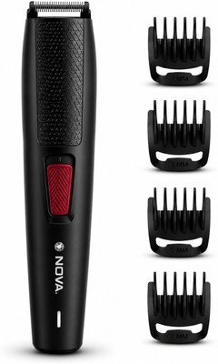 NOVA NHT 1095 Trimmer 90 min  Runtime 5 Length Settings(Black)
