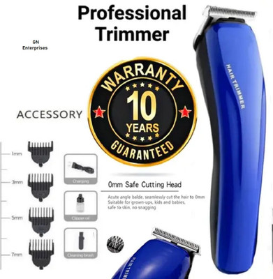 XPLosive Cordless Professional Men's Electric Zero Cutting T-Blade Hair Beard Trimmer Trimmer 60 min  Runtime 4 Length Settings(Blue)