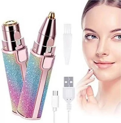 MELZRON PORTABLE-Hair Remover Instant Laser Sensor Light Shaver Strips (pack of 1) Trimmer 180 min  Runtime 1 Length Settings(Pink)