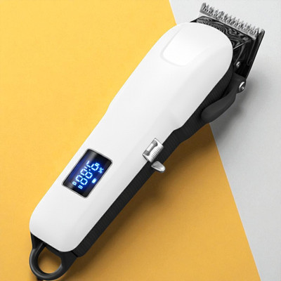 Nilesawar X163 Professional Men’s Cordless Trimmer – Beard, Hair, Mustache, Rechargeable Fully Waterproof Trimmer 240 min  Runtime 4 Length Settings(White)