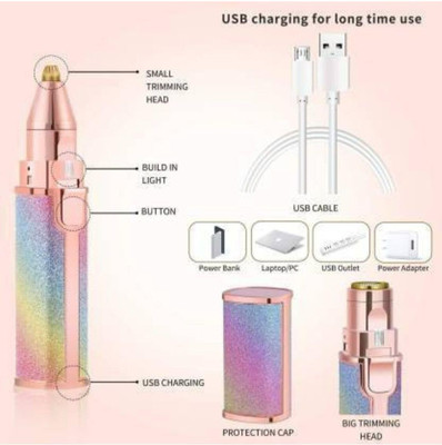 X - Glam BZ-224 Trimmer 45 min  Runtime 0 Length Settings(Multicolor)