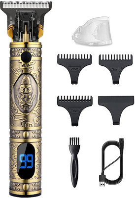 Misuhrobir Beard and Hair Cutting Machine for Men Fully Waterproof Trimmer 120 min  Runtime 5 Length Settings(Gold)