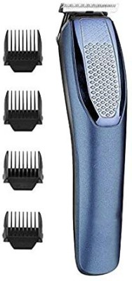 flying india Professional H1210 Cordless Stainless Steel Blade Beard Trimmer Clipper F6 Trimmer 60 min  Runtime 4 Length Settings(Black)