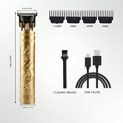 PRRAVISH professional men & women good t9 Fully Waterproof Trimmer 90 min  Runtime 2 Length Settings(Gold)