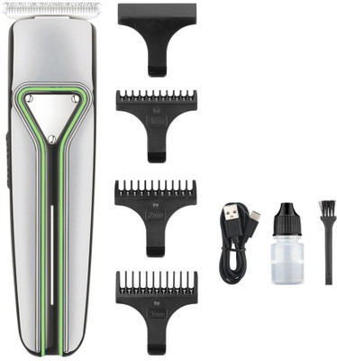 WunderVoX Rechargeable Hair Trimmer Runtime:120 min Fully Waterproof Body Groomer 120 min  Runtime 3 Length Settings(Green)