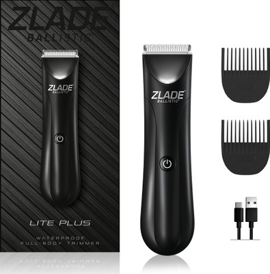 Zlade LTE PLUS FULL-BODY TRIMMER FOR MEN Fully Waterproof Trimmer 60 min  Runtime 7 Length Settings(Black)