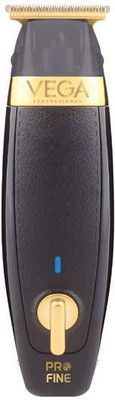 VEGA PROFESSIONAL PRO FINE CORD/CORDLESS VPMHT-05 Trimmer 180 min  Runtime 5 Length Settings(Black, Gold)