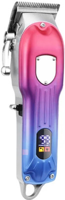 Geemy Hair clipper trimmer LED display indigreter Trimmer 300 min  Runtime 4 Length Settings(Multicolor)