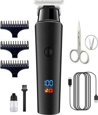 Retail Infinity Digital Display Salon Pro Cordless Beard & Hair Trimmer 60 min  Runtime 4 Length Settings(Multicolor)
