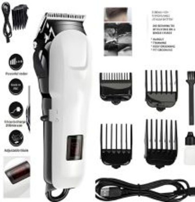 BEXCEL PROFESSIONAL MAXTOP 809mmf TRIMMER Body Groomer 120 min  Runtime 5 Length Settings(White)