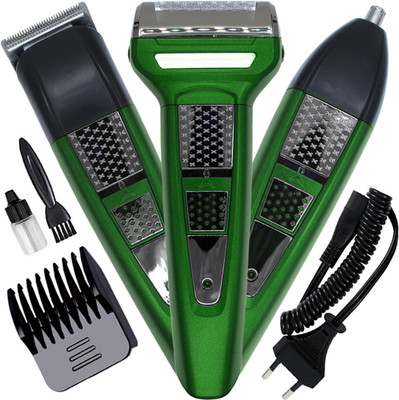 GEMIIE P Waterproof Rechargeable Hair Clipper 3in1 Professional 3mm-9mm Trimming Ranger Fully Waterproof Body Groomer 120 min  Runtime 1 Length Settings(Multicolor)
