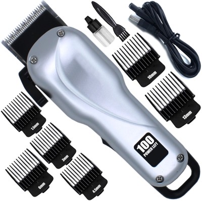 MSSM Professional Rechargeable Hair Clipper Electric Razor Wet & Dry Beard Moustache Fully Waterproof Trimmer 90 min  Runtime 6 Length Settings(Multicolor)