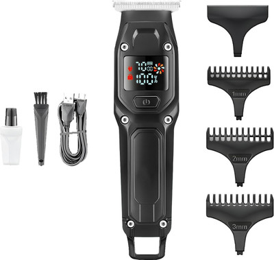 UFG Mini Rechargeable Digital Display Trimmer For Men's Grooming Trimmer 100 min  Runtime 3 Length Settings(Multicolor)