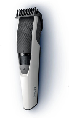 PHILIPS BT3101/15 Lift & Trim Tech, 30% Faster, Effortless Even Waterproof Beard Trimmer 45 min Runtime 10 Length Settings(White)