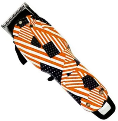 Crostal Professional Cordless Electric Trimmer Hair Clipper Shaver Fully Waterproof Trimmer 180 min  Runtime 4 Length Settings(Red, Black, Orange)