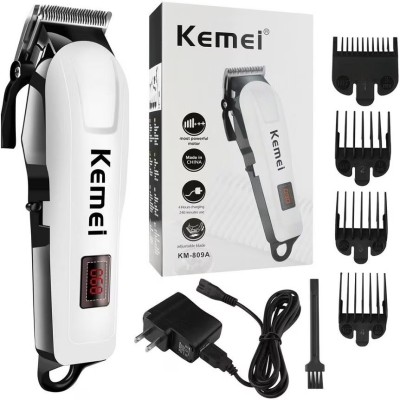 Kemei Grooming Kit for Men & Women (White) Trimmer 110 min  Runtime 4 Length Settings(Black, White)