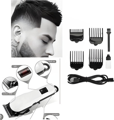 PALAKGALLERY PROFESSIONAL MAXTOP 809a TRIMMER Body Groomer 120 min  Runtime 5 Length Settings(White)