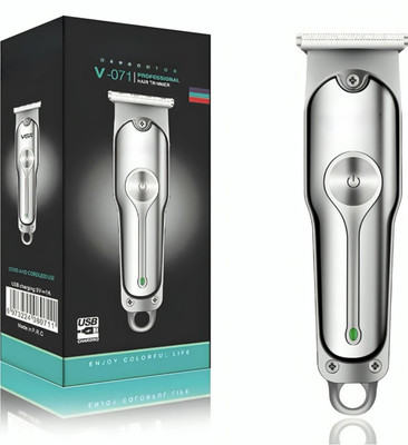 Voyager V-071 Fully Waterproof Trimmer 120 min  Runtime 4 Length Settings(Silver)