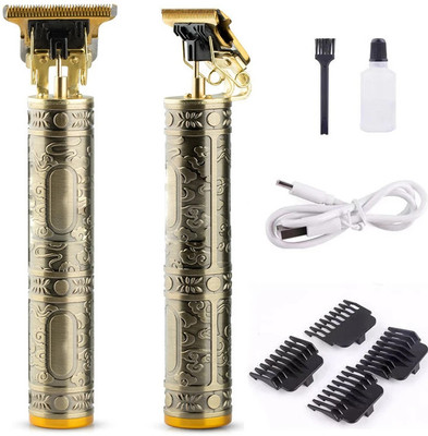 BITWEAVE Professional Vintage T9 USB Hair Cutting Trimmer T49 Trimmer 60 min  Runtime 4 Length Settings(Gold)