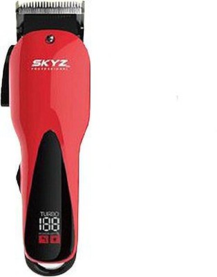 SKYZ PROFESSIONAL Y6 Fully Waterproof Trimmer 240 min  Runtime 2 Length Settings(Red)