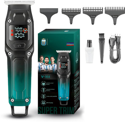 MM telecom Hair Grooming Kit with Ergonomic Design for Easy Handling Trimmer 100 min  Runtime 4 Length Settings(Black)