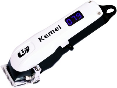 Kemei KM-232A Fully Waterproof Trimmer 120 min  Runtime 4 Length Settings(White, Black)