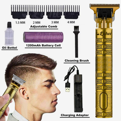 MOMENTIME Buddha trimmer ASD_022 Trimmer 120 min  Runtime 4 Length Settings(Gold)