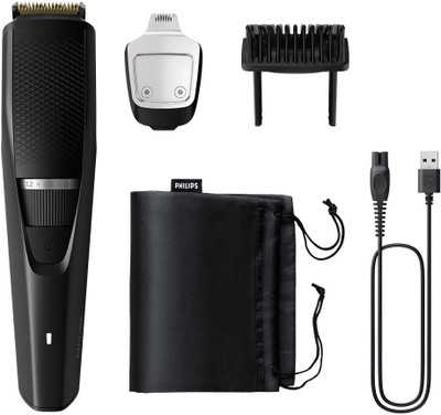PHILIPS BT3441/30 Patented Beardsense Tech, Lift & Trim Tech Waterproof Beard Trimmer 90 min  Runtime 20 Length Settings(Black)