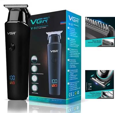Voyager VGR V937 Professional Corded & Cordless Hair (Pack Of 1) Trimmer 500 min  Runtime 4 Length Settings