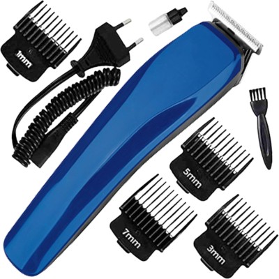 Detechpro New Mini Hair Cutting Machine For Mens Kids Cordless Rechargeable Hair Shaver Trimmer 60 min  Runtime 4 Length Settings(Multicolor, Blue)