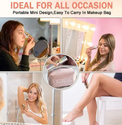 Votvy A59 Portable 2 In 1 Flawless Eyebrow Remover and Pain less Hair Remover Fully Waterproof Trimmer 60 min  Runtime 2 Length Settings(Multicolor)