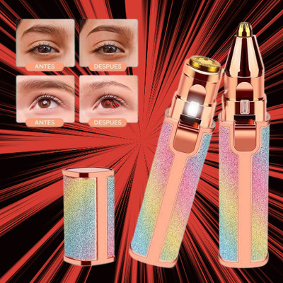 EVERFRESHH ad4 Eyebrow Razor, Facial Hair Remover Body Groomer 100 min  Runtime 2 Length Settings(Multicolor)