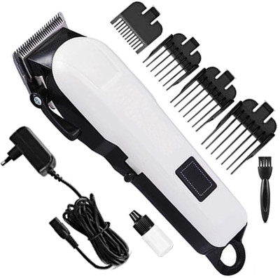 valtryek New Rechargeable Best Cordless Hair Clipper Professional Electric Shaver Fully Waterproof Trimmer 120 min  Runtime 4 Length Settings(White)