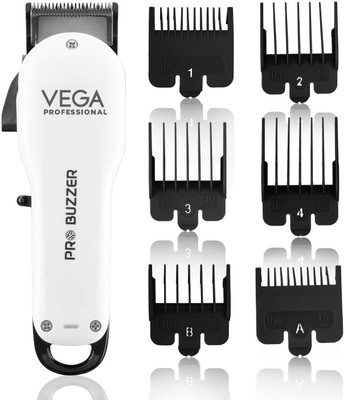 Vega Professional VPMHC-08 Trimmer 280 min  Runtime 2 Length Settings(White)