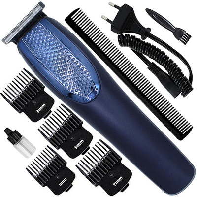 ClipperXpress D7 High Quality Rechargeable Professional Low Noise Hair Clipper Beard Moustache Fully Waterproof Trimmer 120 min  Runtime 8 Length Settings(Multicolor)