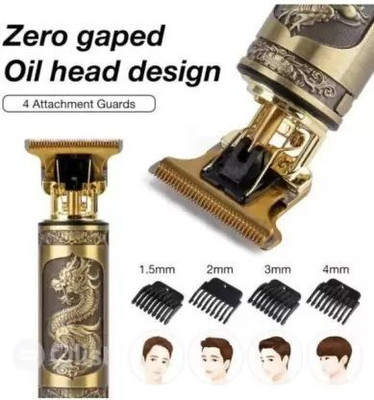 Life Friends Professional Golden t99 Trimmer Haircut Grooming Kit Metal Body Rechargeable Trimmer 60 min  Runtime 4 Length Settings(Gold)