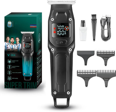 MM telecom Hair Grooming Machine for Men with USB Charging Port Trimmer 100 min  Runtime 4 Length Settings(Black)