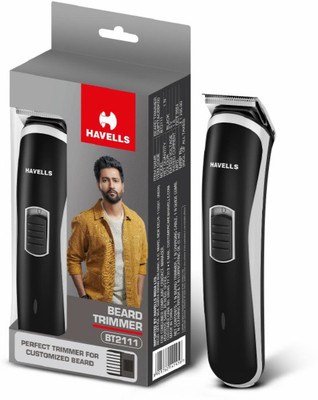 HAVELLS BT2111 Trimmer 45 min  Runtime 6 Length Settings(Black)