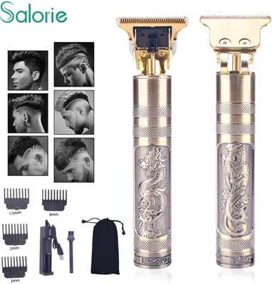 Rawnrich Professional MaxtopT99 Rechargeable Cordless Electric Blade Beard Trimmer C105 Trimmer 60 min  Runtime 4 Length Settings(Gold)
